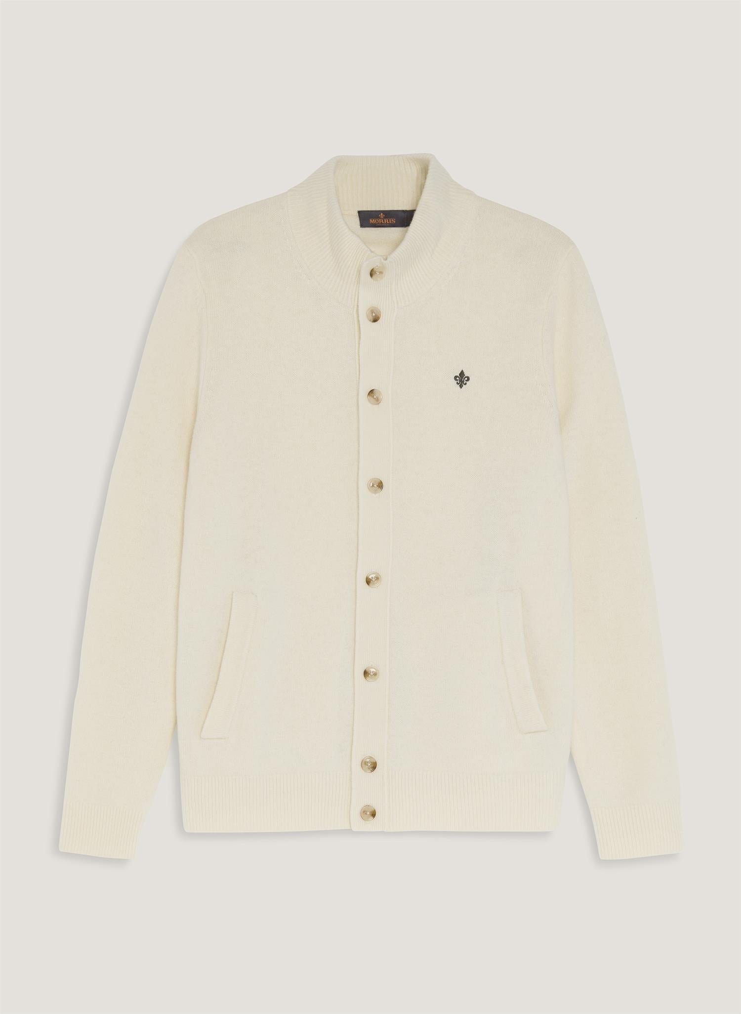 Hertford Button Cardigan - Off White