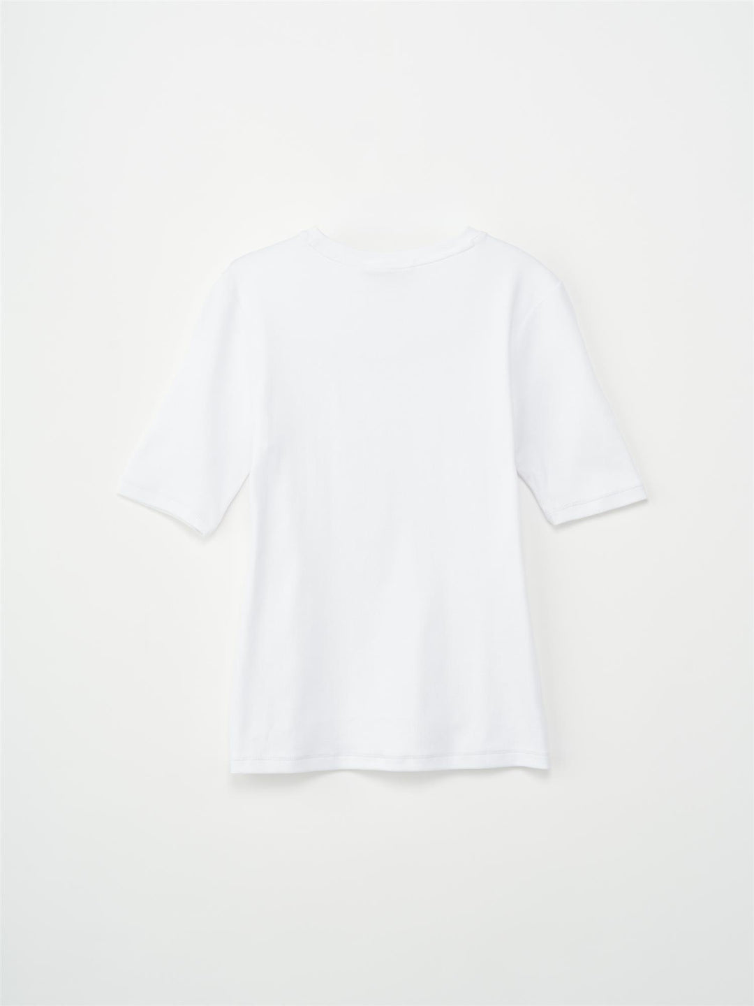 Half Sleeve Roundneck Rib Tee