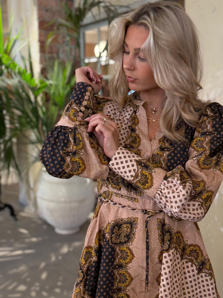 Jacqard Mini Dress