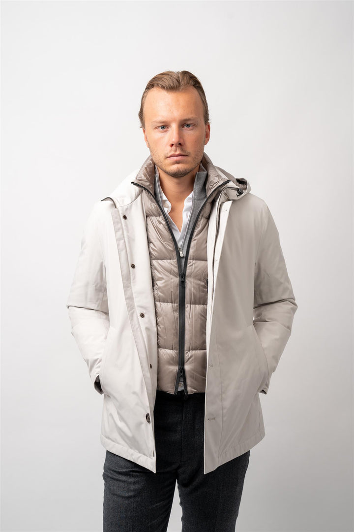 Man Down Coat Off-white