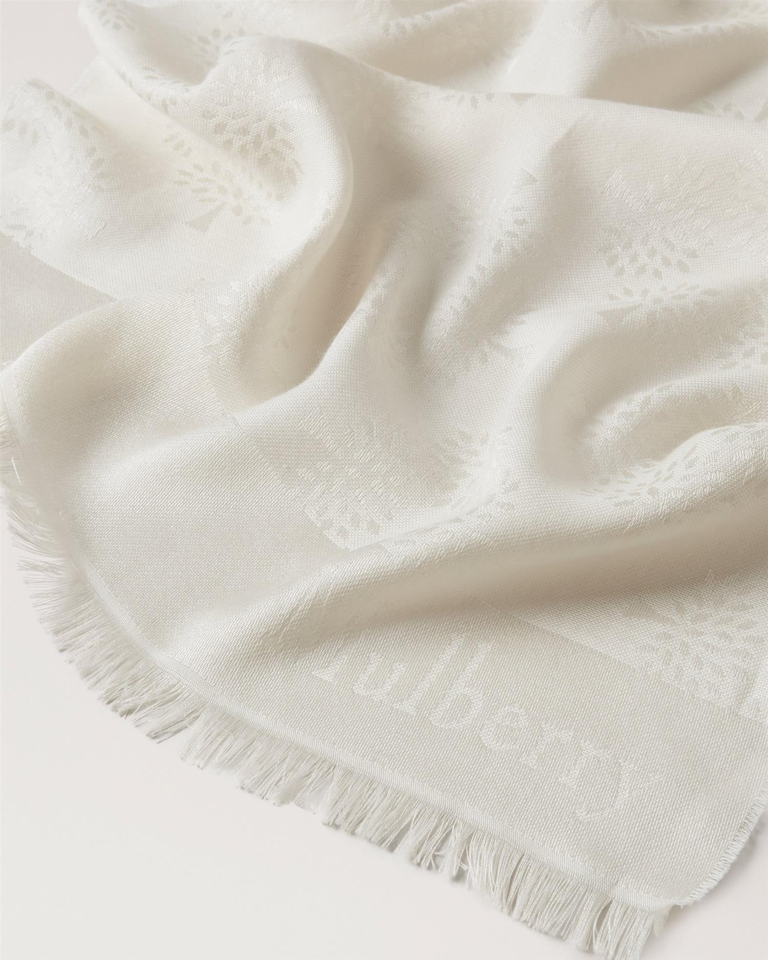 Mulberry Tree Rectangular Scarf 45x180 Cream