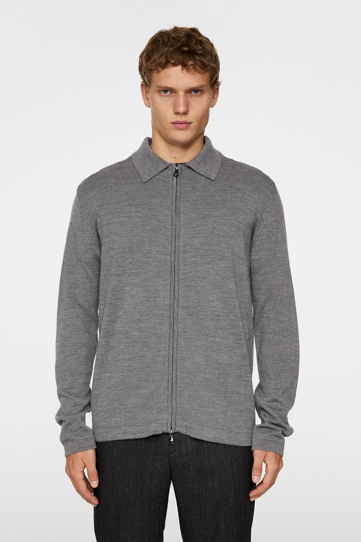 Kaleb Merino Zip Cardigan