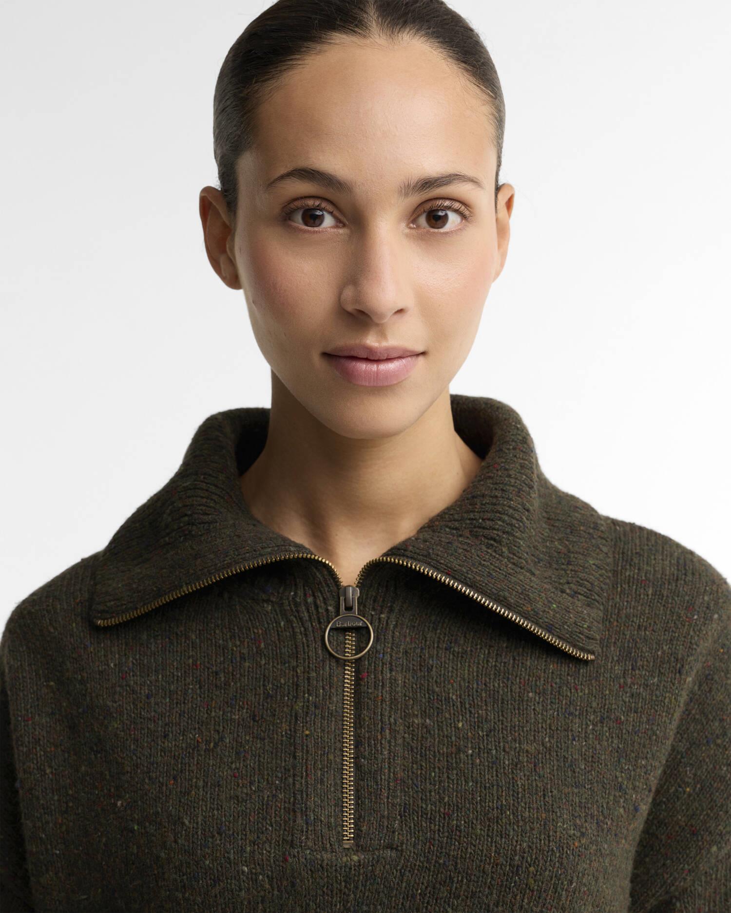 Lavensdale Quarter-Zip Jumper Olive