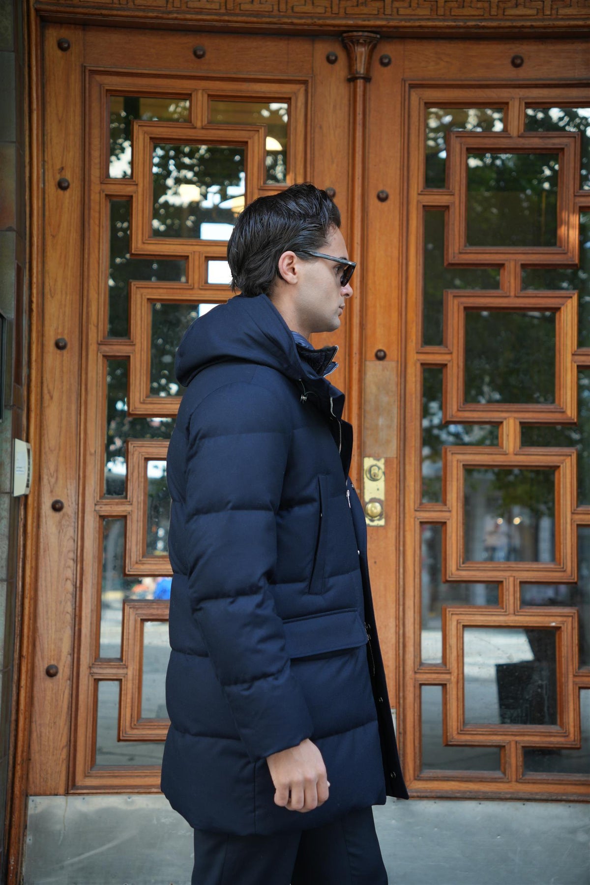 Man Down Coat - Navy