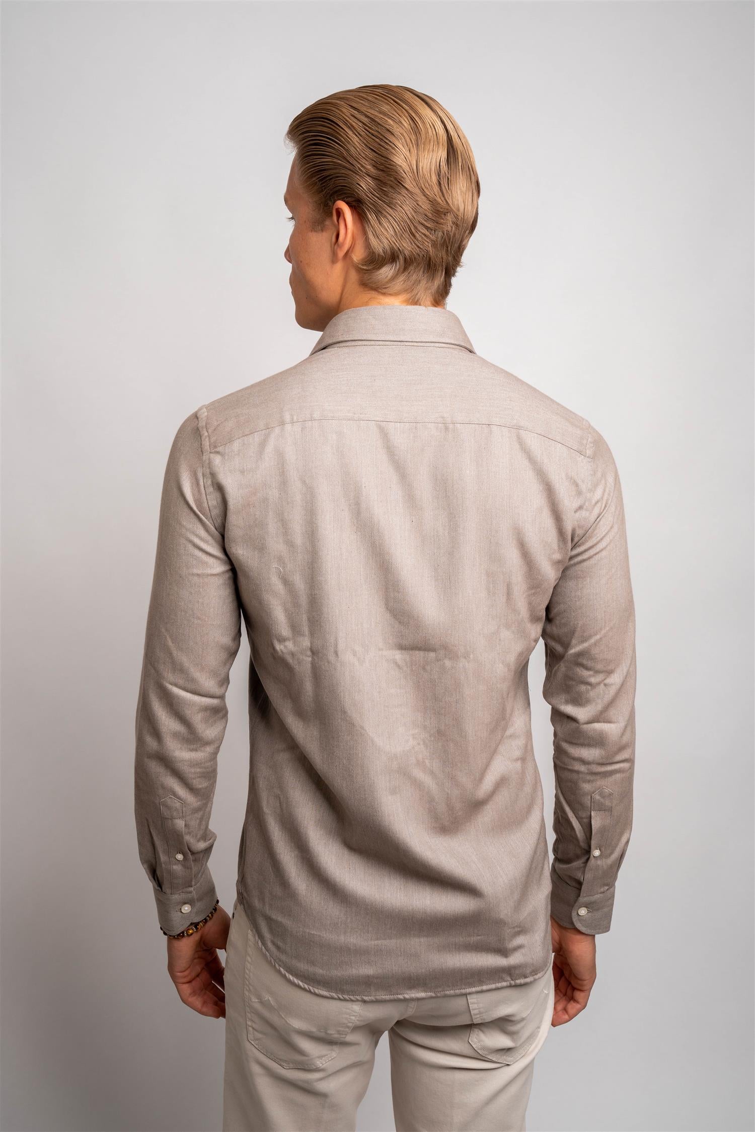 Man Shirt - Light Brown