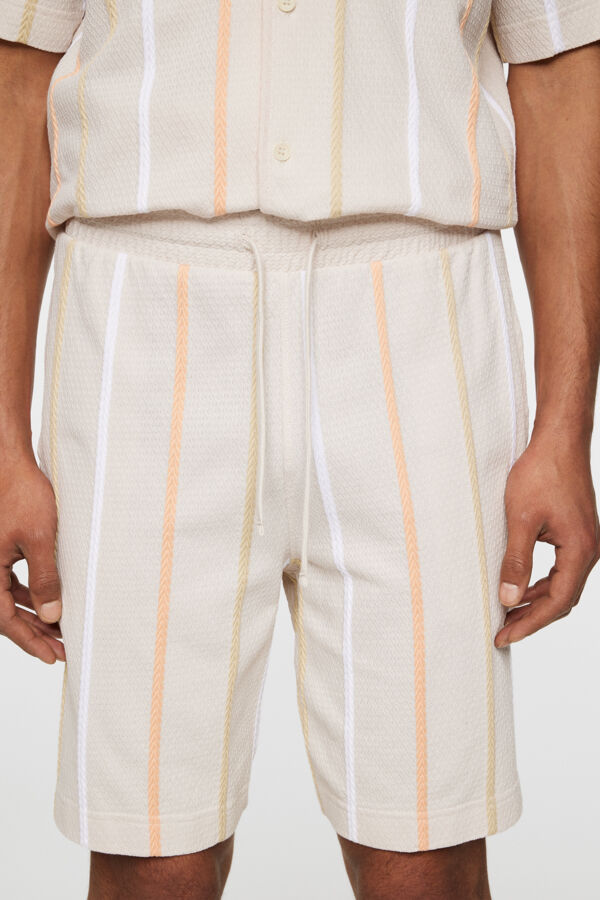 Simon Stripe Shorts - Moonbeam