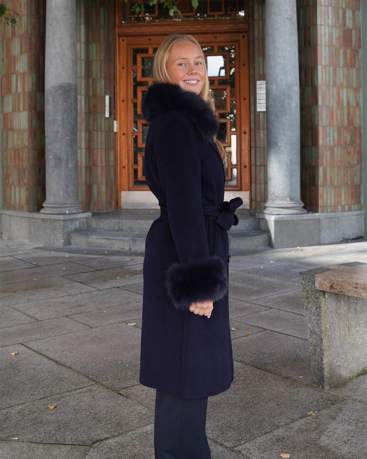 Marta Coat - Navy