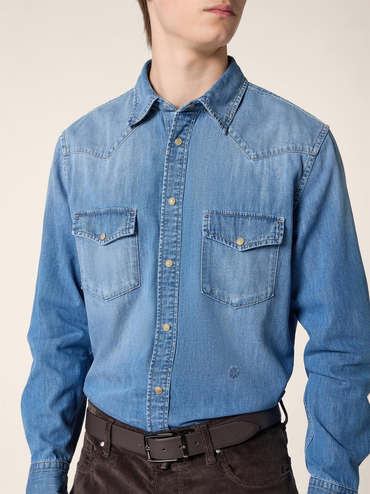 Camica Wester Shirt - Light Denim
