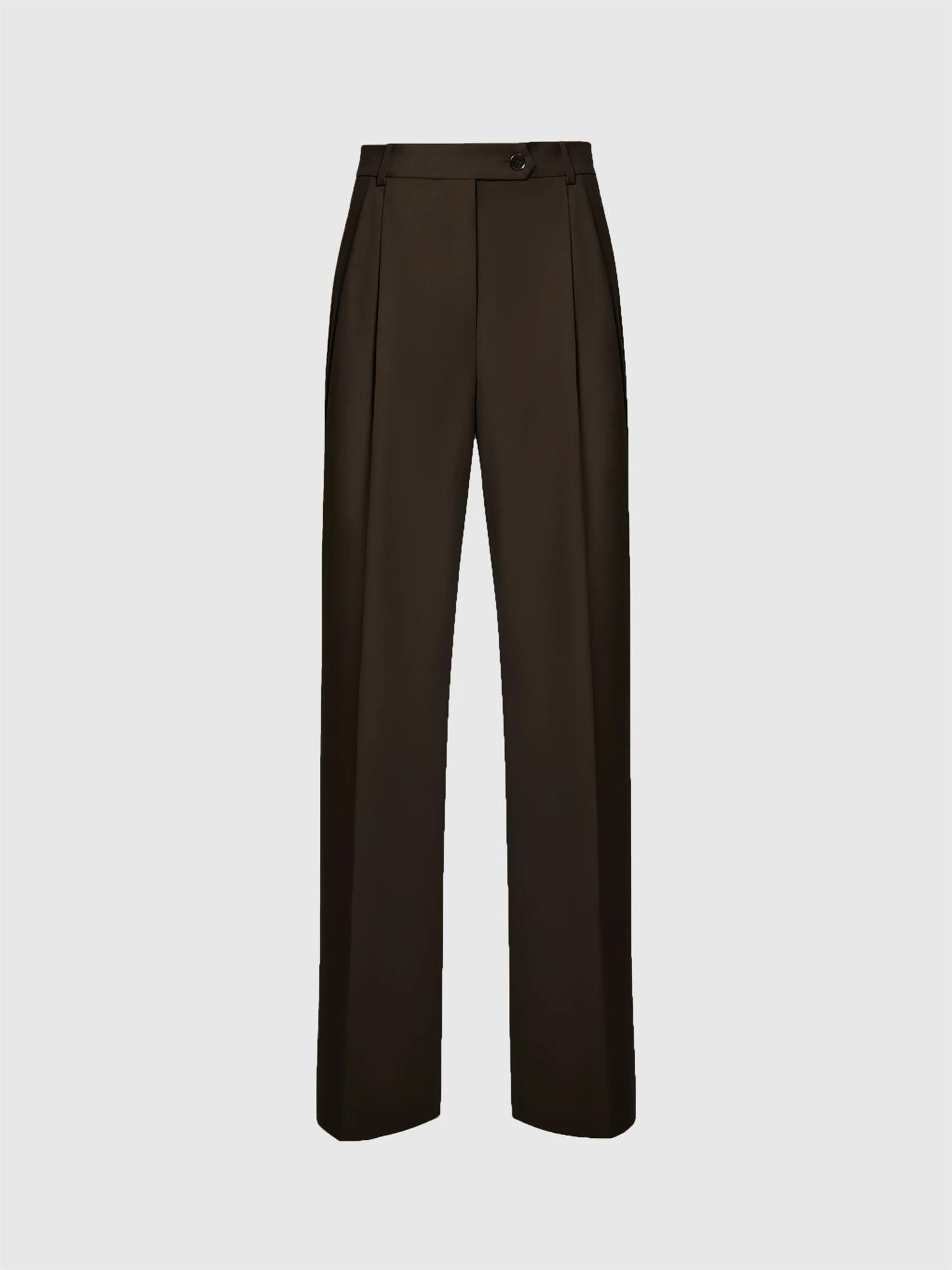 Gytta Wool Trousers – Espresso