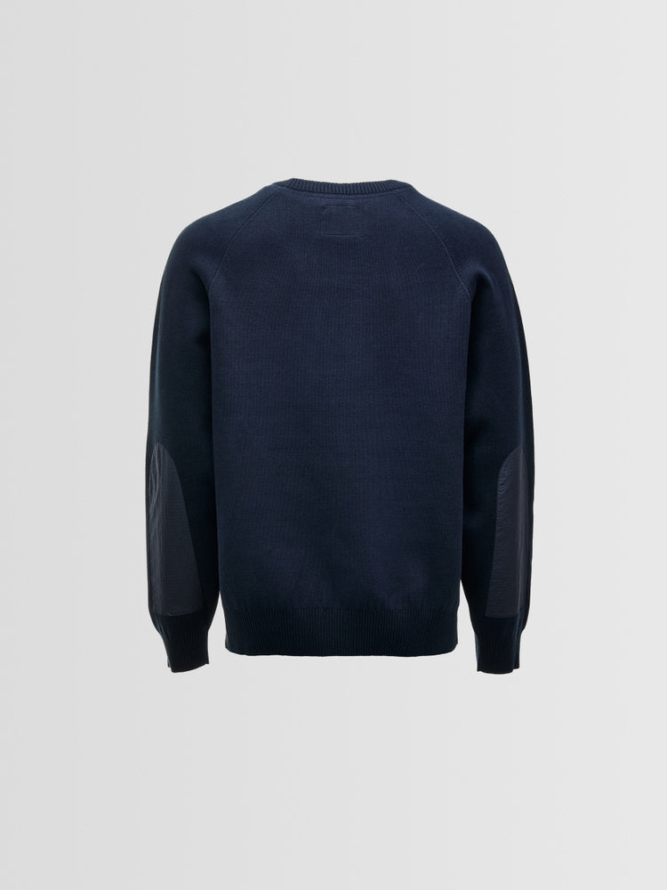 Tenby Cotton Knit - Navy
