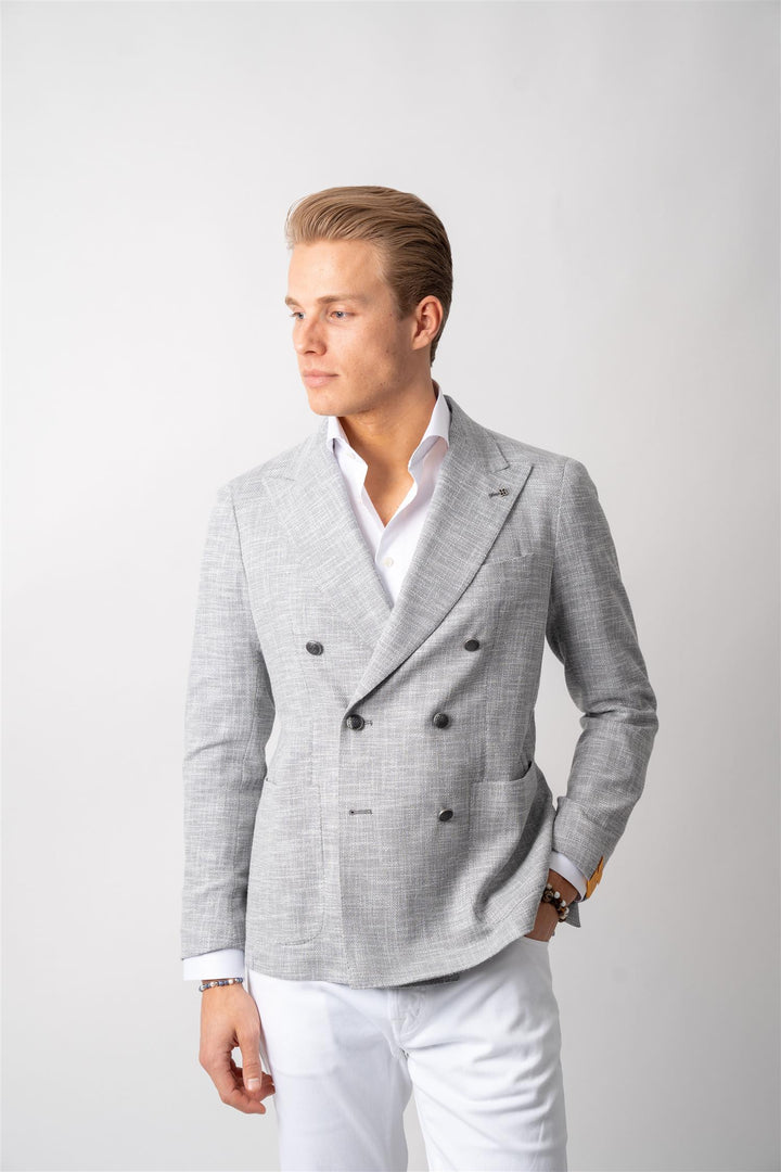 Dobbelspent Blazer - Grey