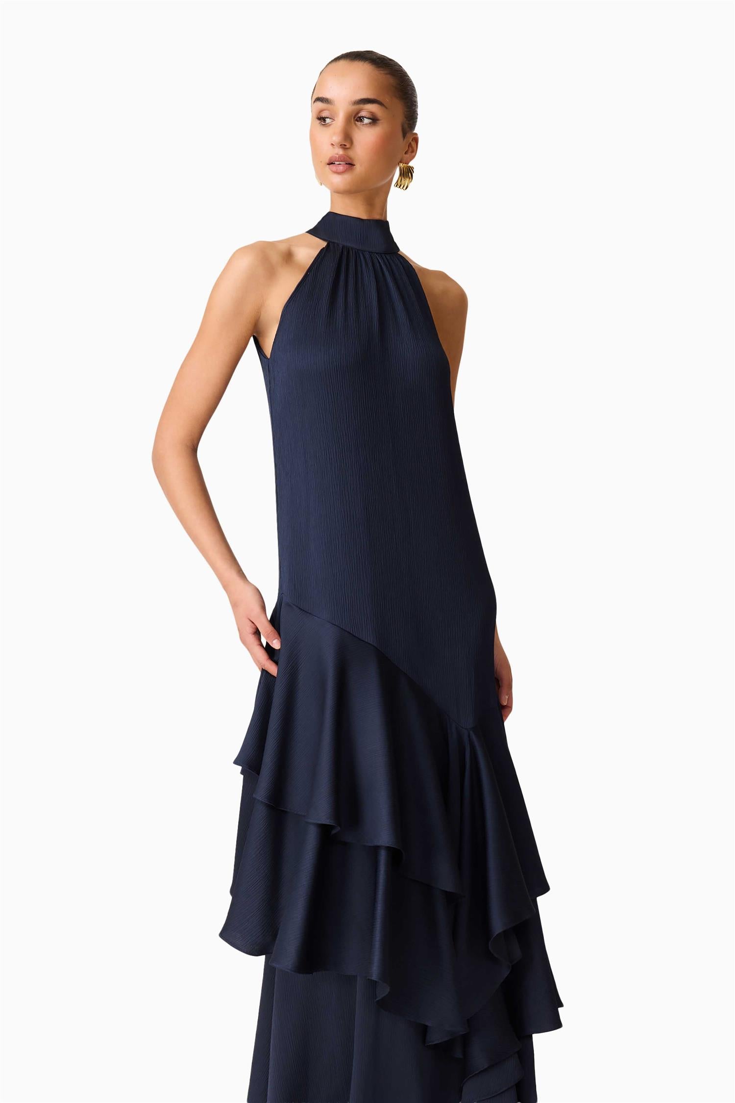 Varella Halter Gown Navy