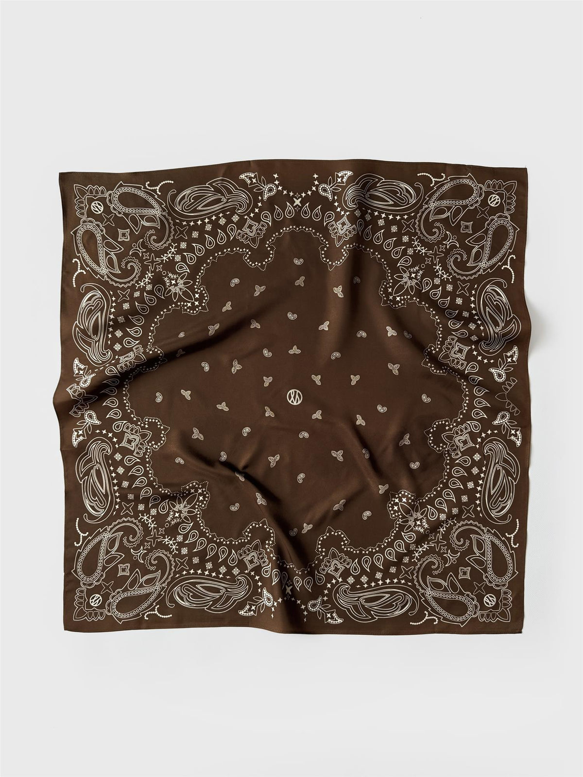 Paisley Scarf – Mocha Mousse 65 cm