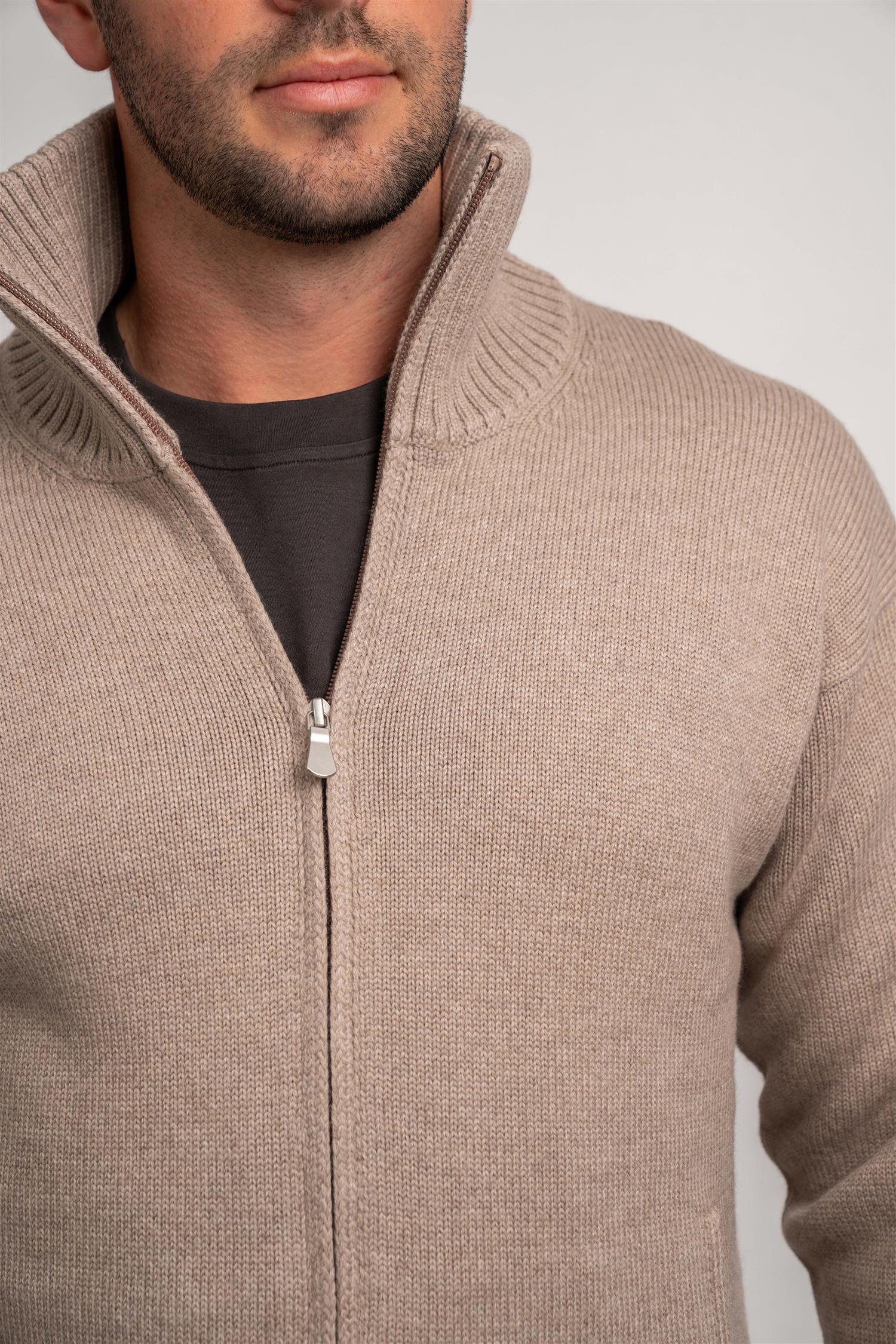 Heavy Full Zip - Beige