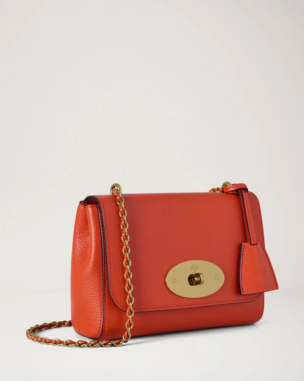 Lily Coral Orange Small Classic Grain