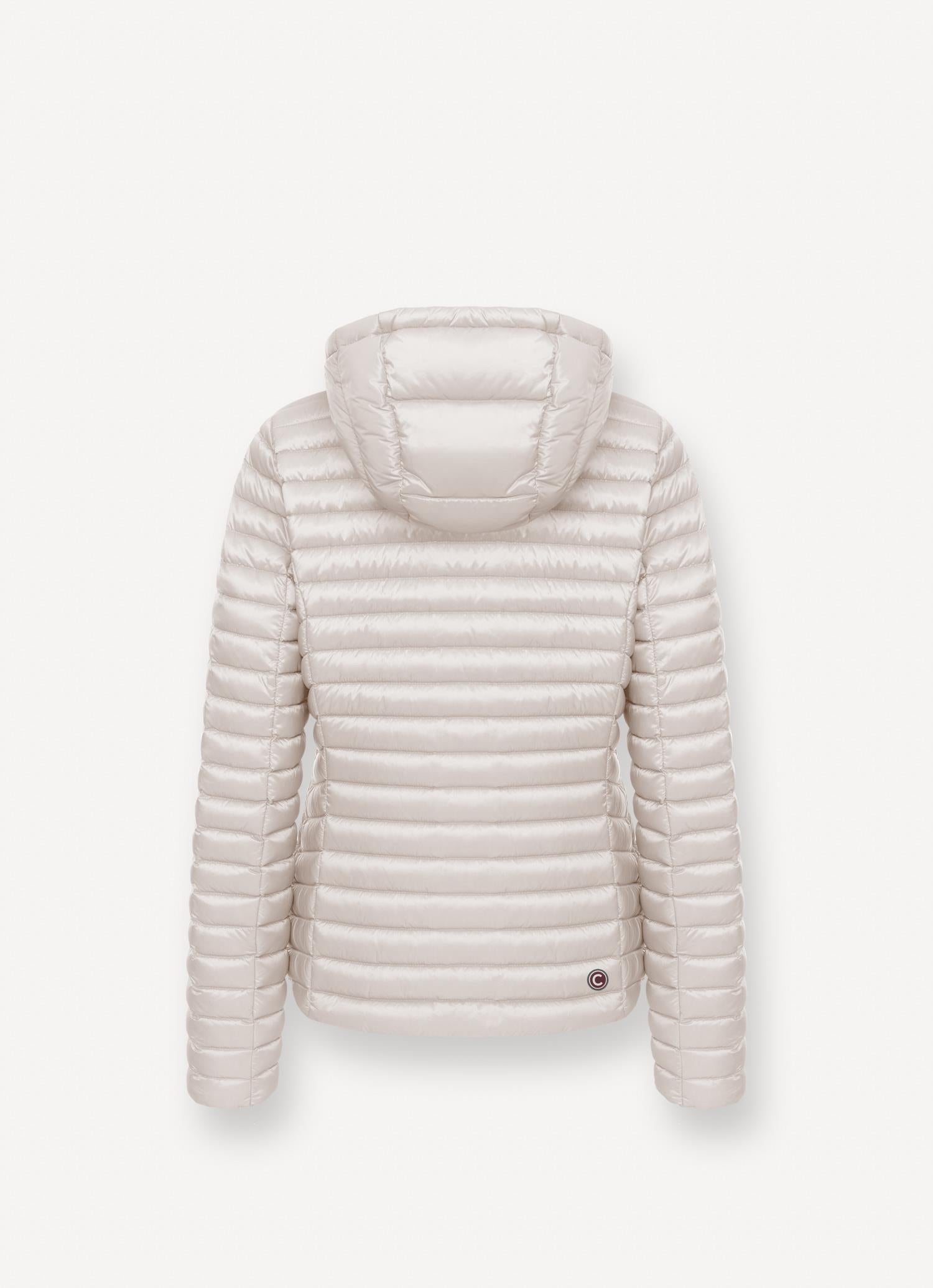 Quilted jacket with hood Porcelain