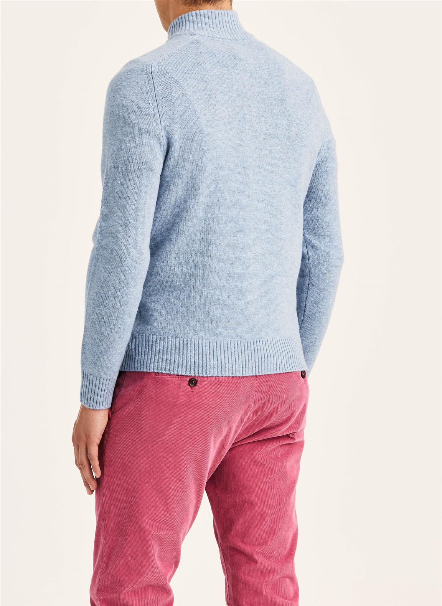 Hertford Half Zip - Light Blue