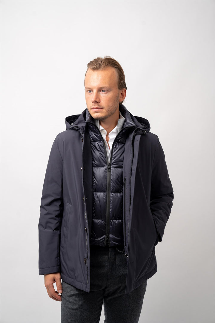 Man Down Coat Navy