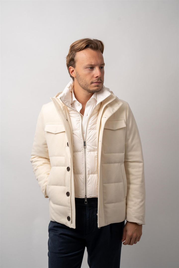 Field Down Jacket - White