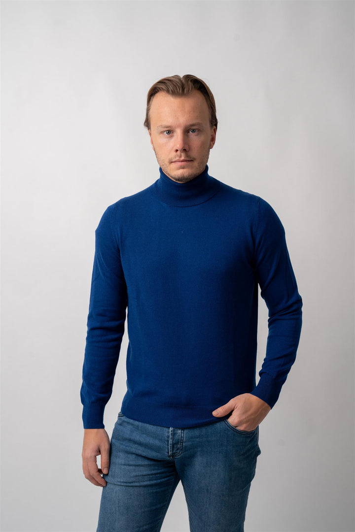 Turtle Neck - Blue