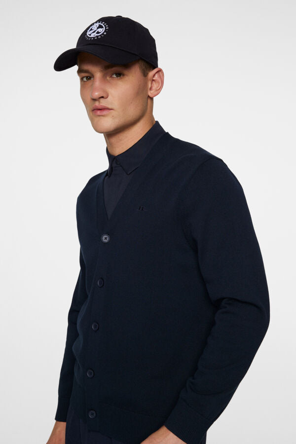 Jarred Knitted Cardigan - Navy