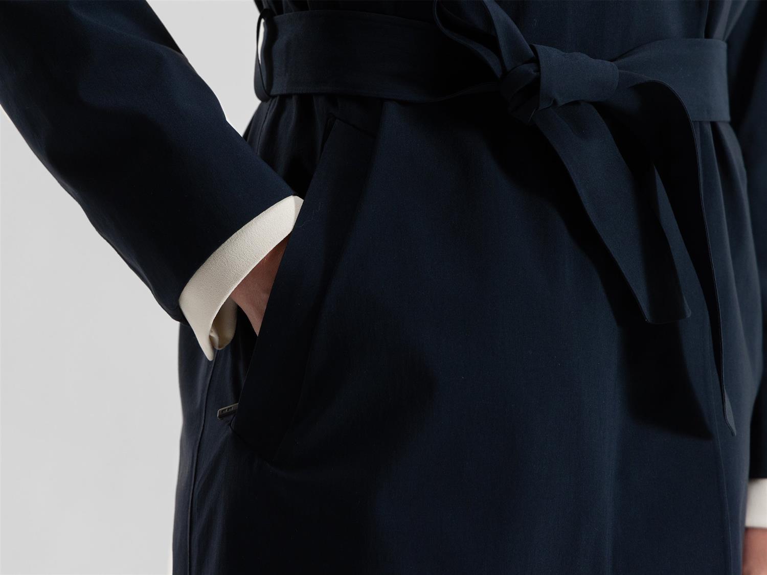 Skylar Trench Coat Navy