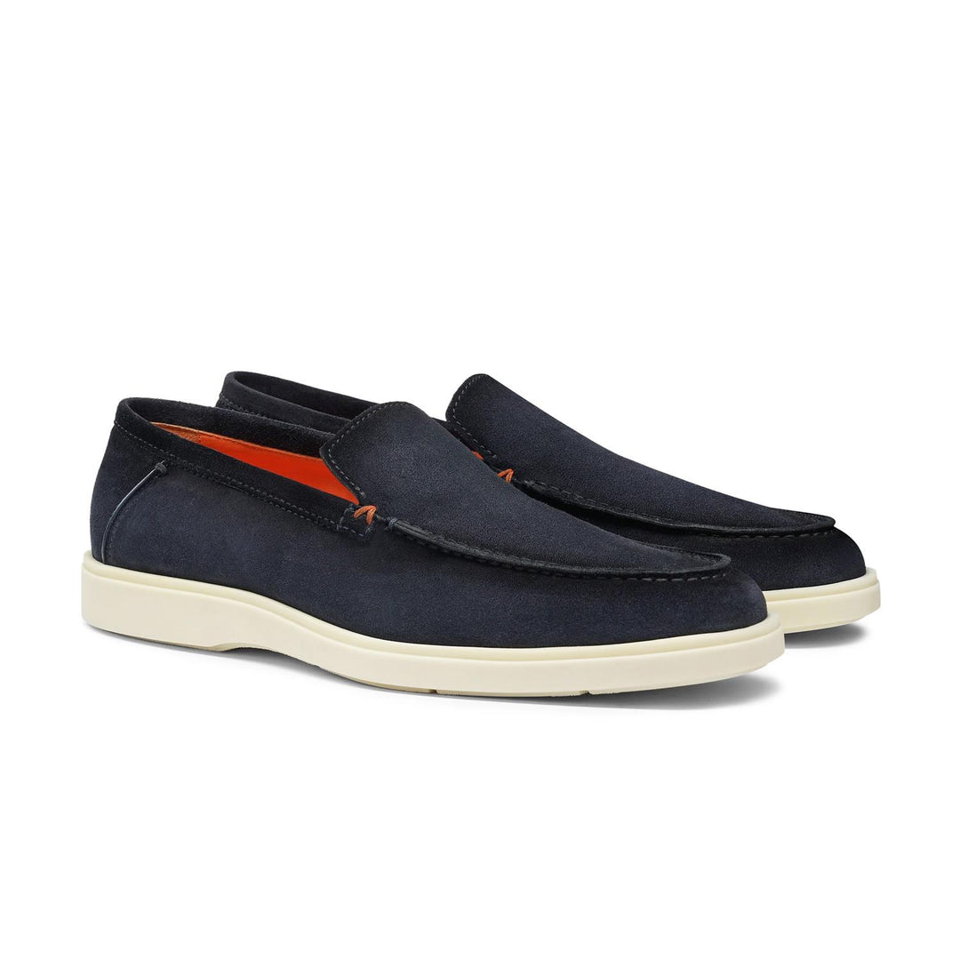 Suede Loafer - Navy