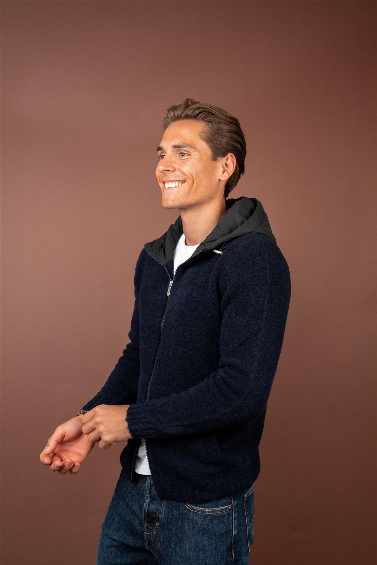 Jacket Nylon Hood - Navy