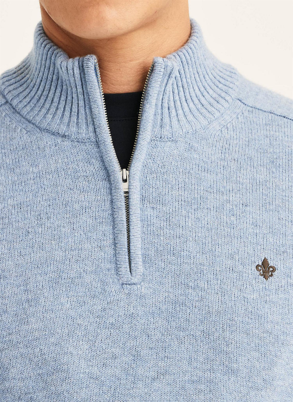 Hertford Half Zip - Light Blue