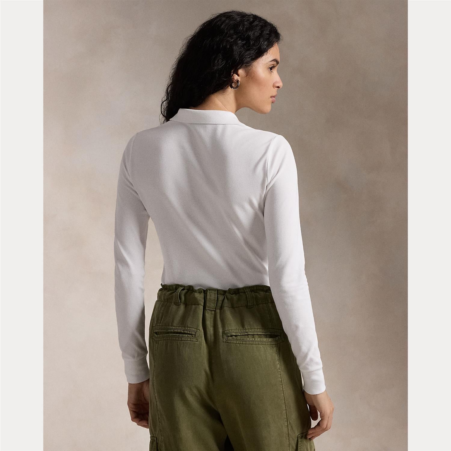 Julie Skinny Long Sleeve Polo Shirt