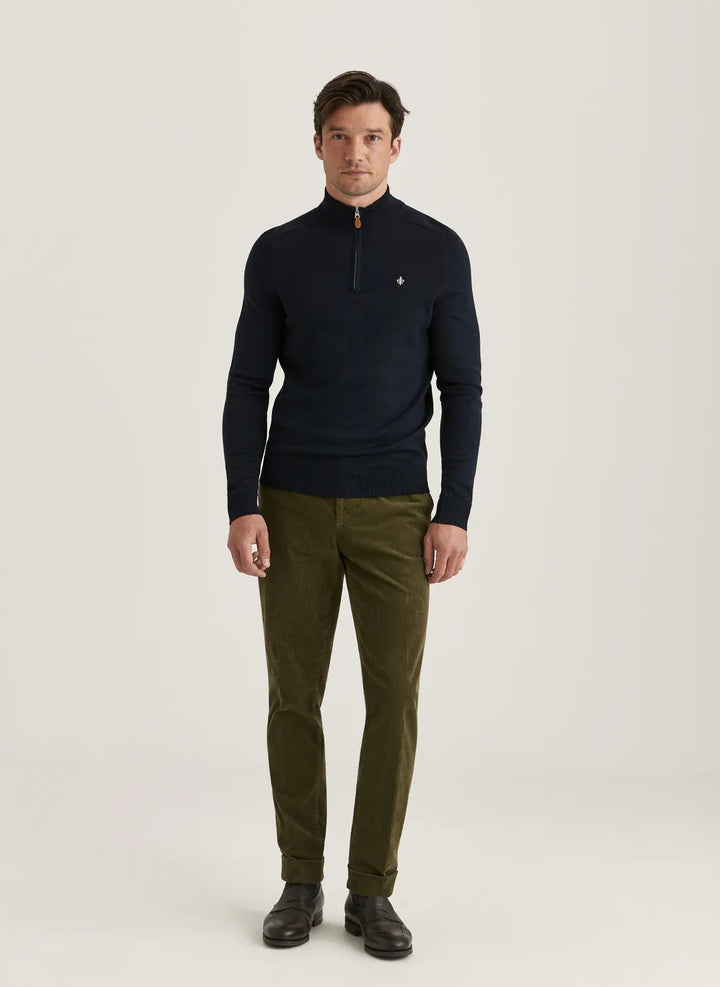 Merino John Zip 60 Navy