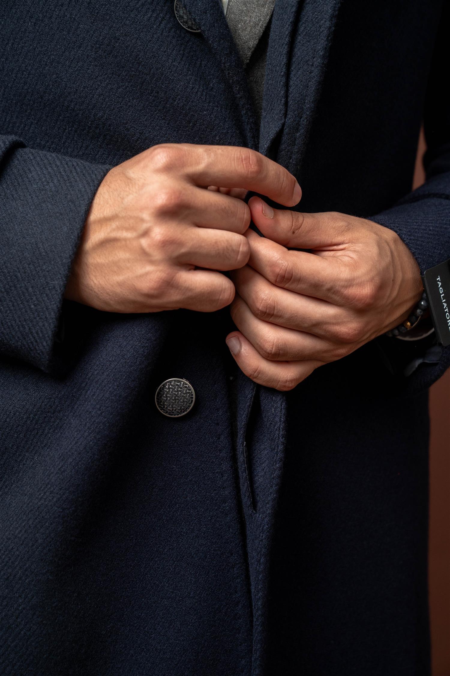 Thomas Coat Wool/Cashmere - Navy