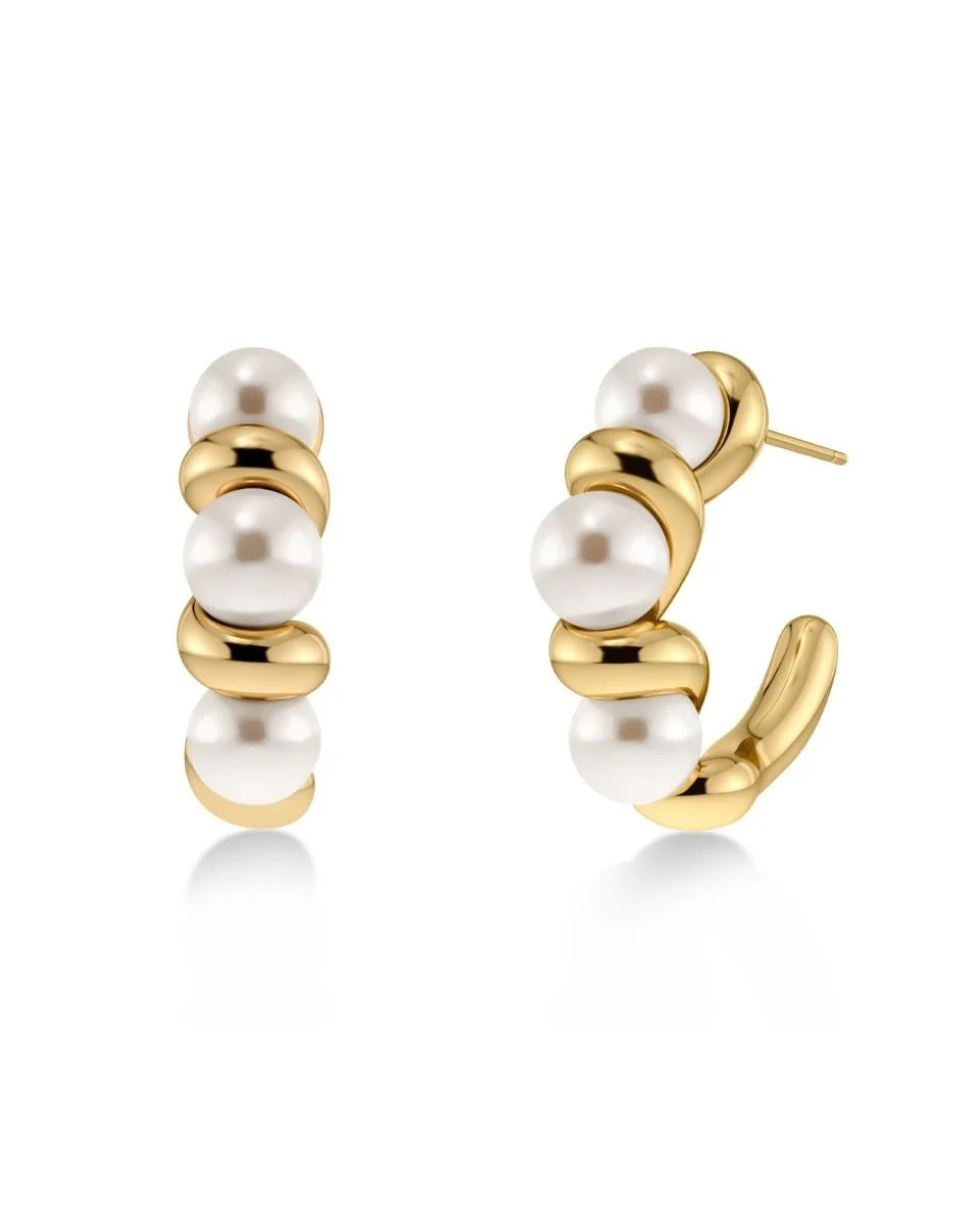 Margot Hoops L Gold