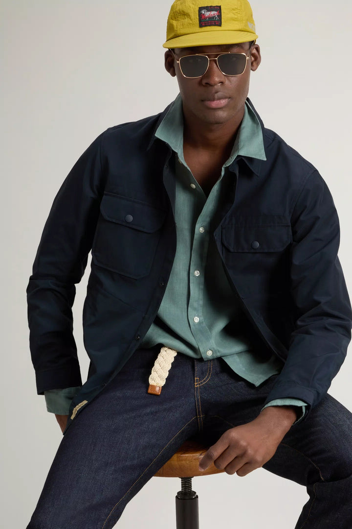 Light Ramar Overshirt - Melton Blue