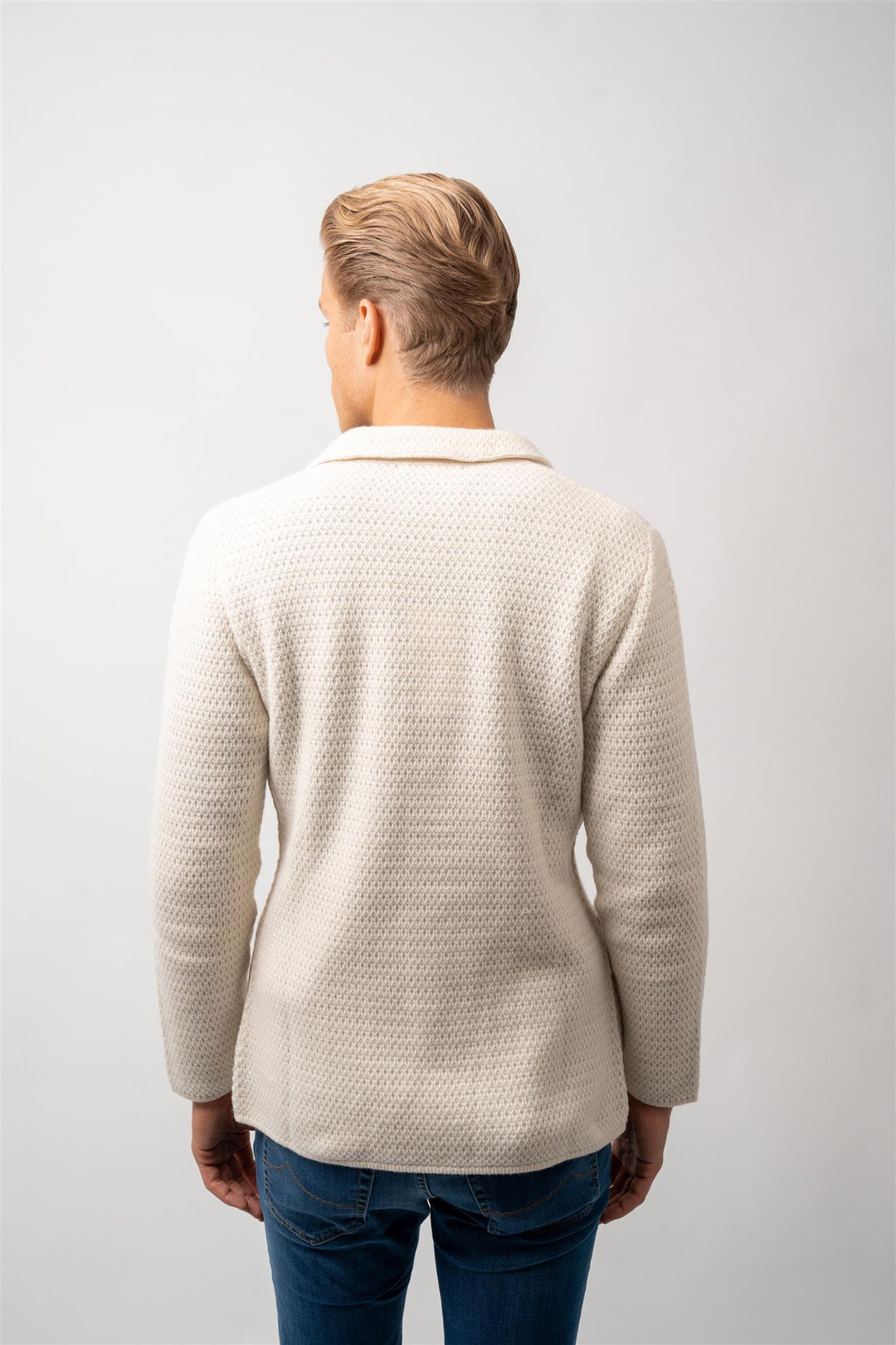 Knit blazer chasmere cream