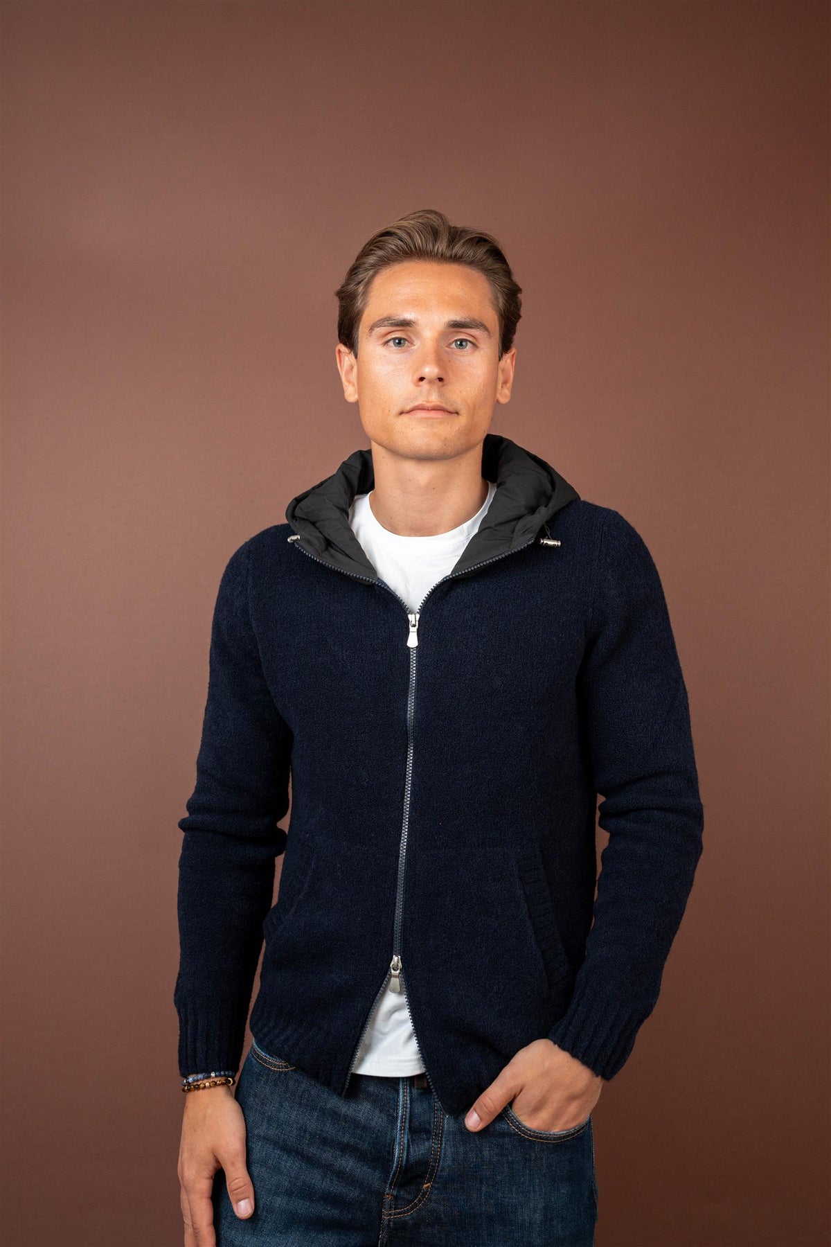 Jacket Nylon Hood - Navy