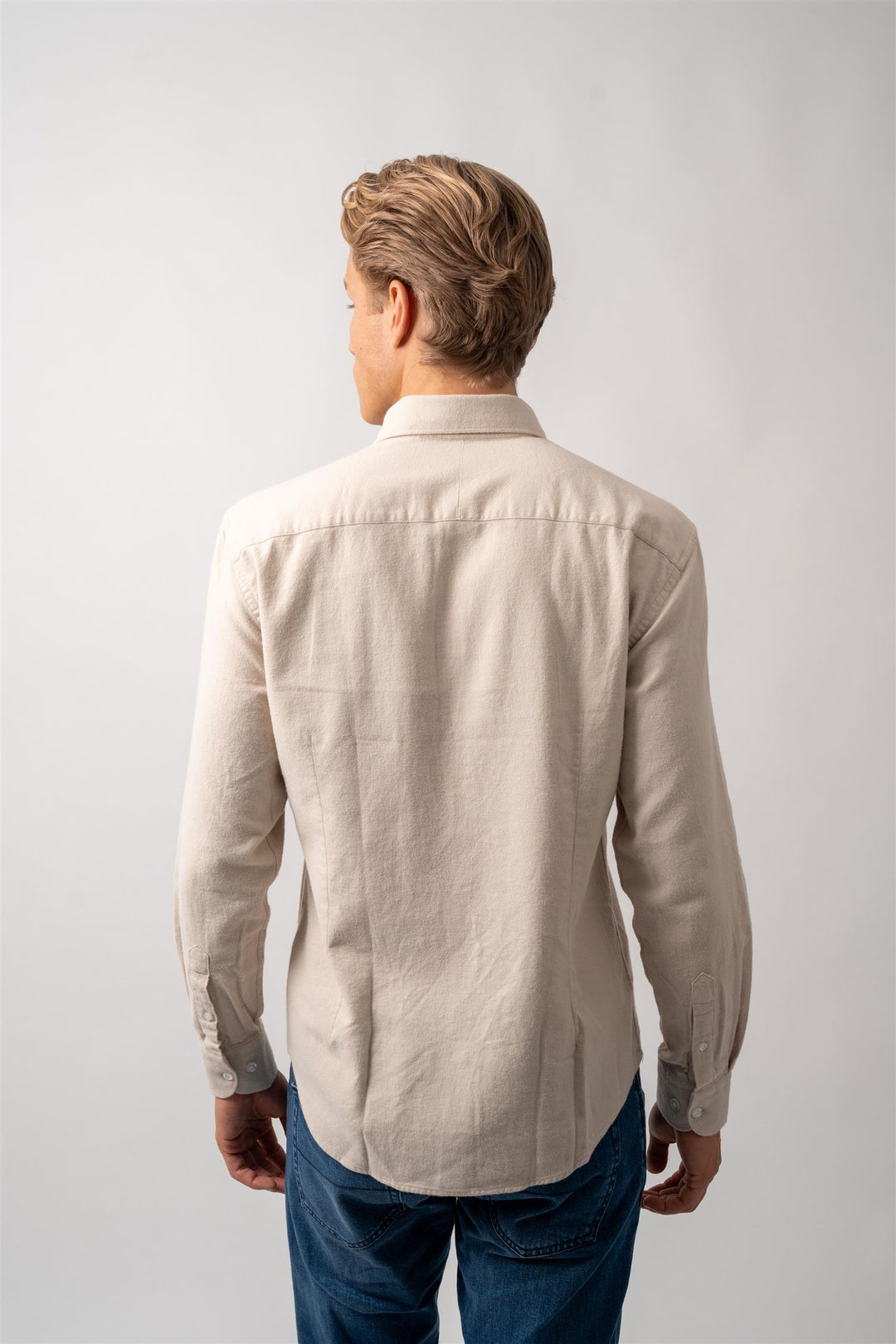 Twill brushed shirt-sand