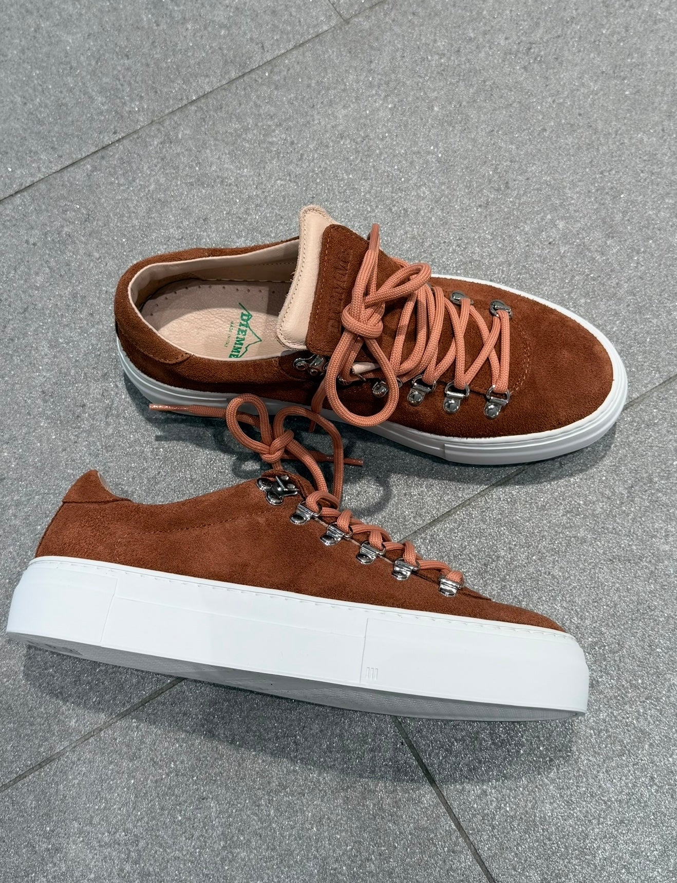 W Marostica Low Platform Rust Suede