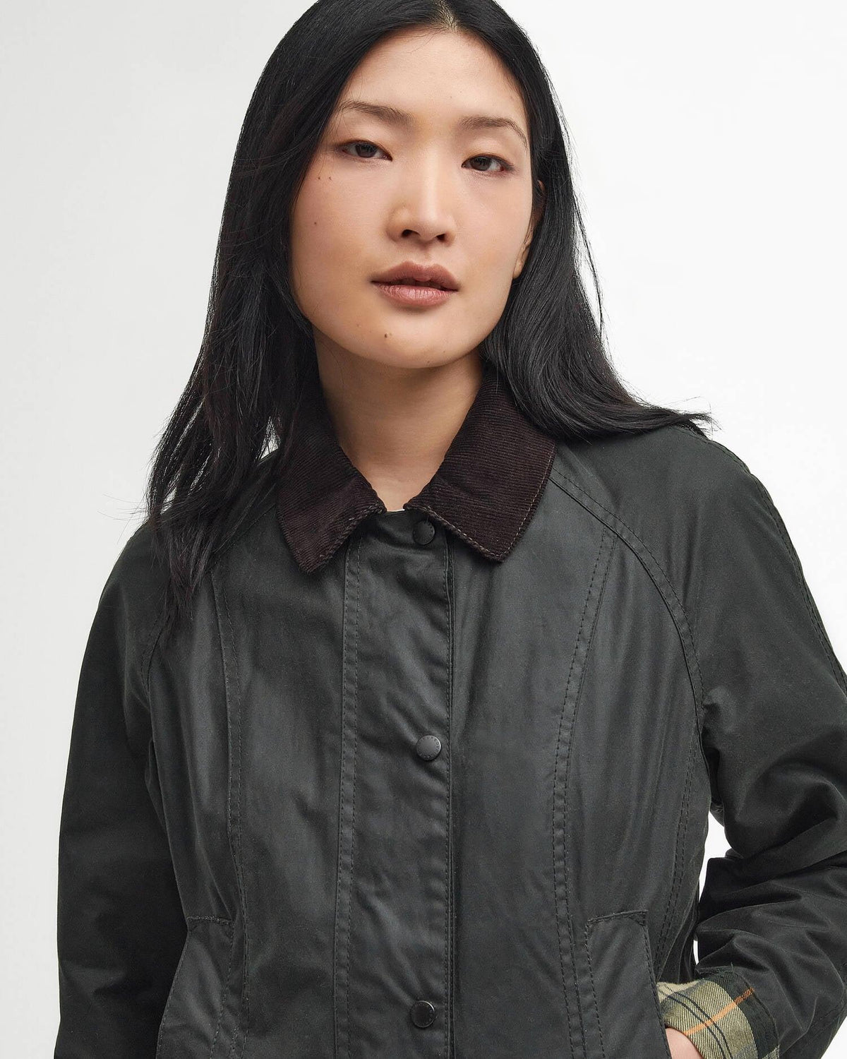 Beadnell Waxed Jacket Sage