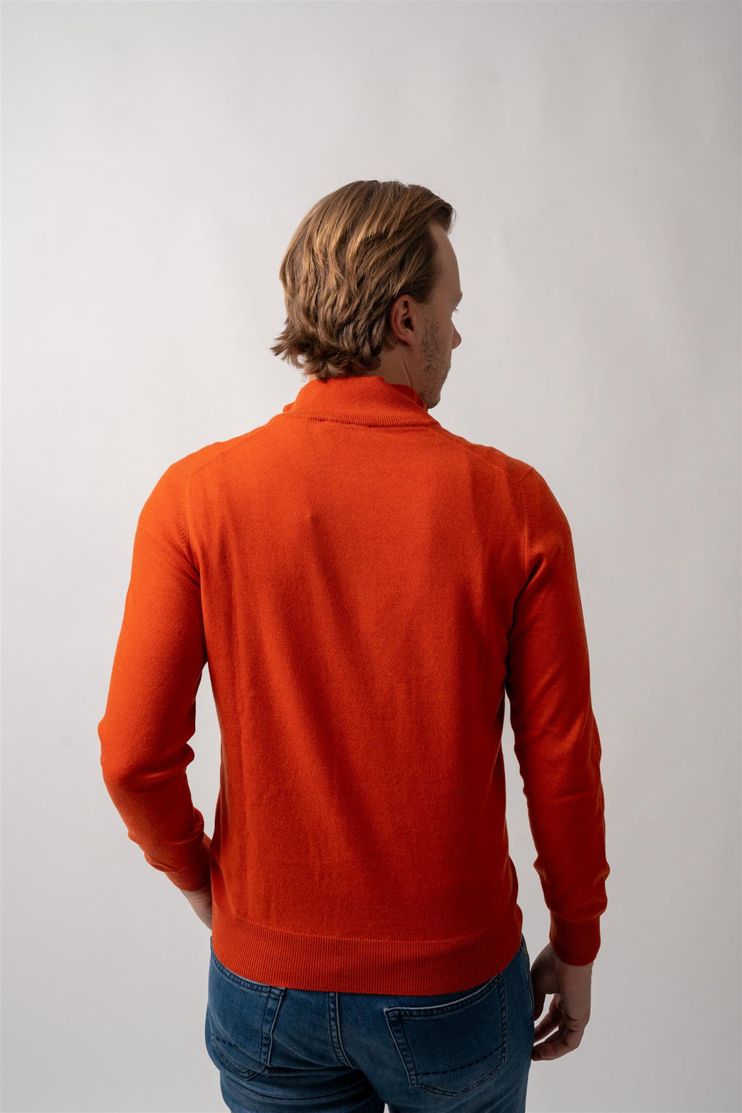 Half Zip - Cashmere - Orange