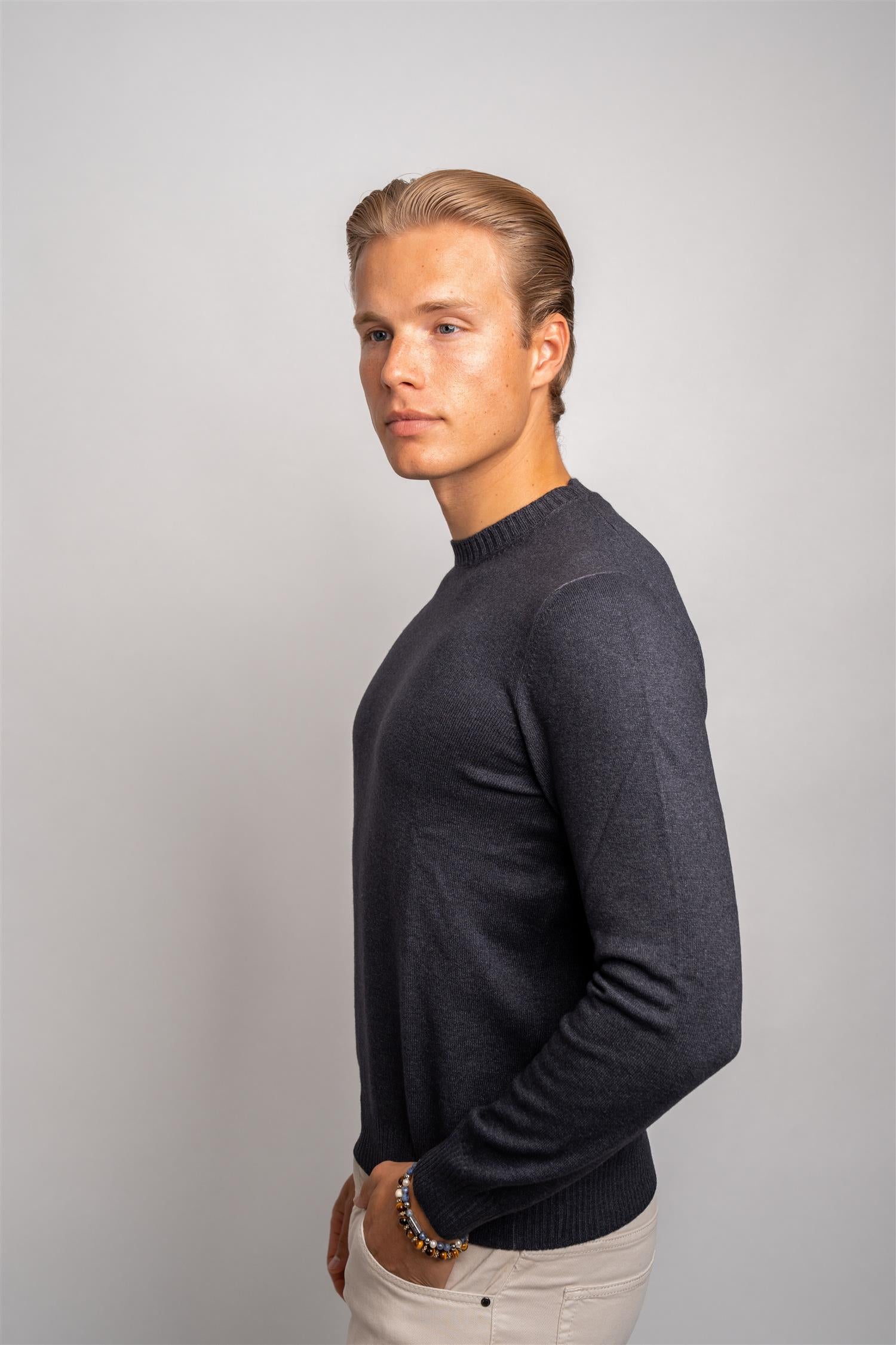 Crewneck Vintage Merino- Grey