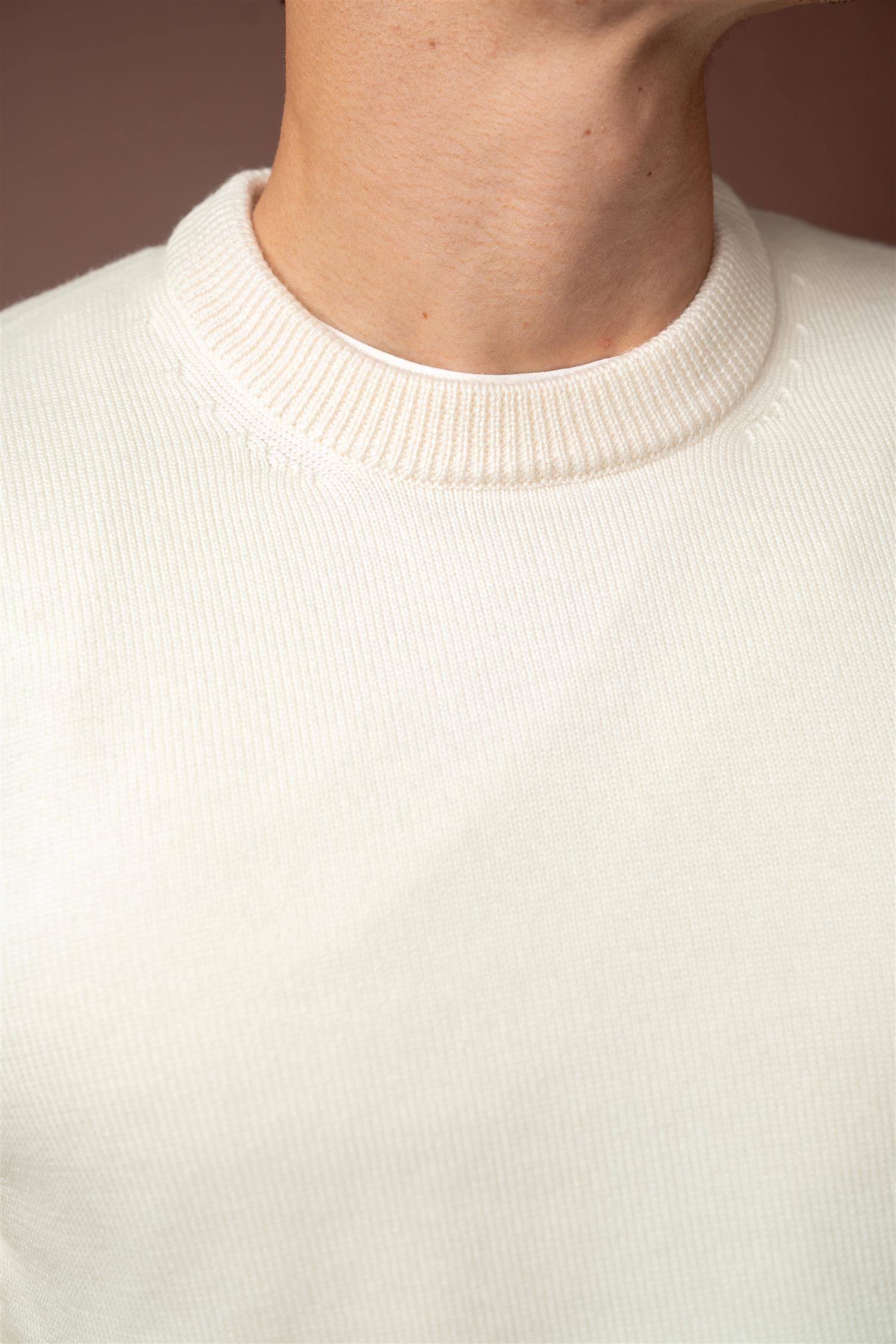 Crewneck Fine Merino - Cream