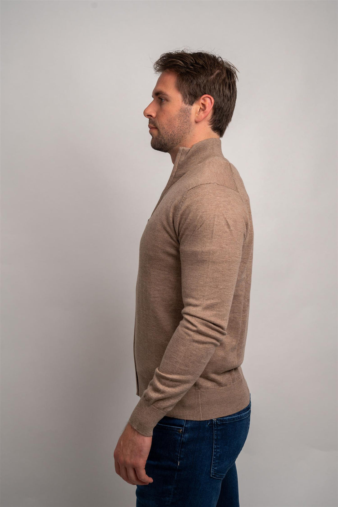 Full Zip - Beige