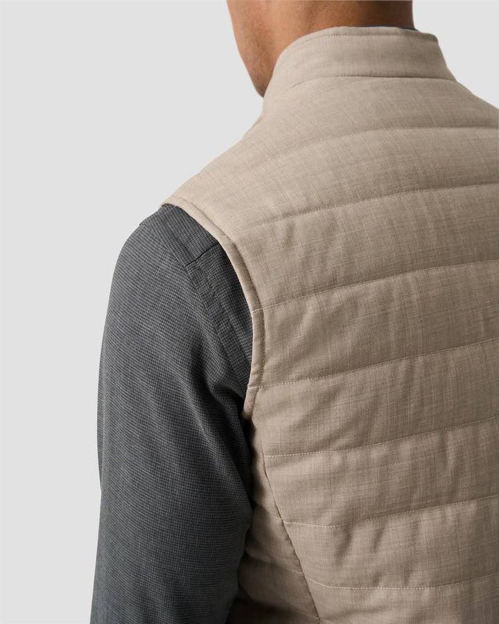 Padded Wool Vest - Sand