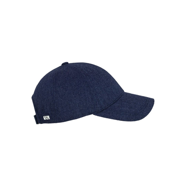 Legacy Structured - Cashmere - Navy Herringbone