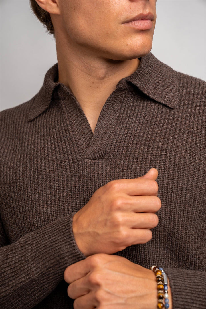 Tennis Polo - Brown