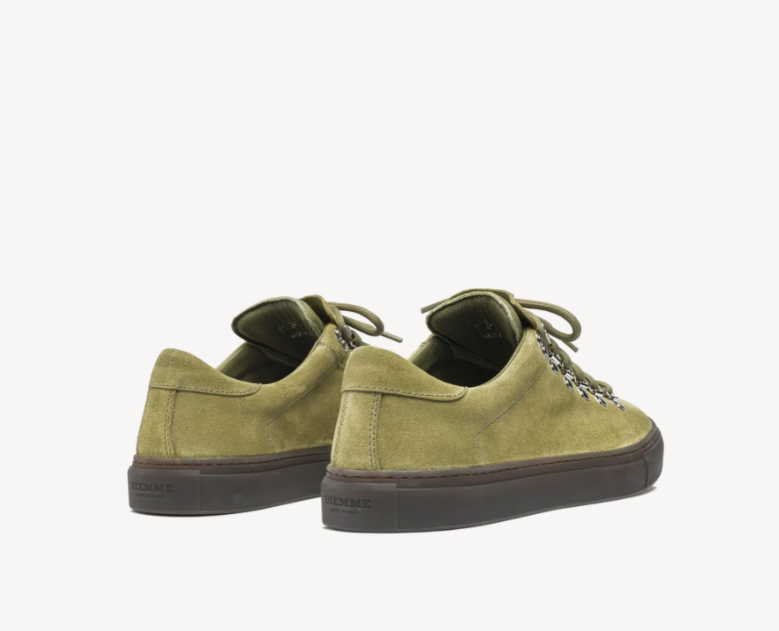 Marostica Low - Green Moss Suede
