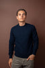Crewneck Felted Cashmere - Navy
