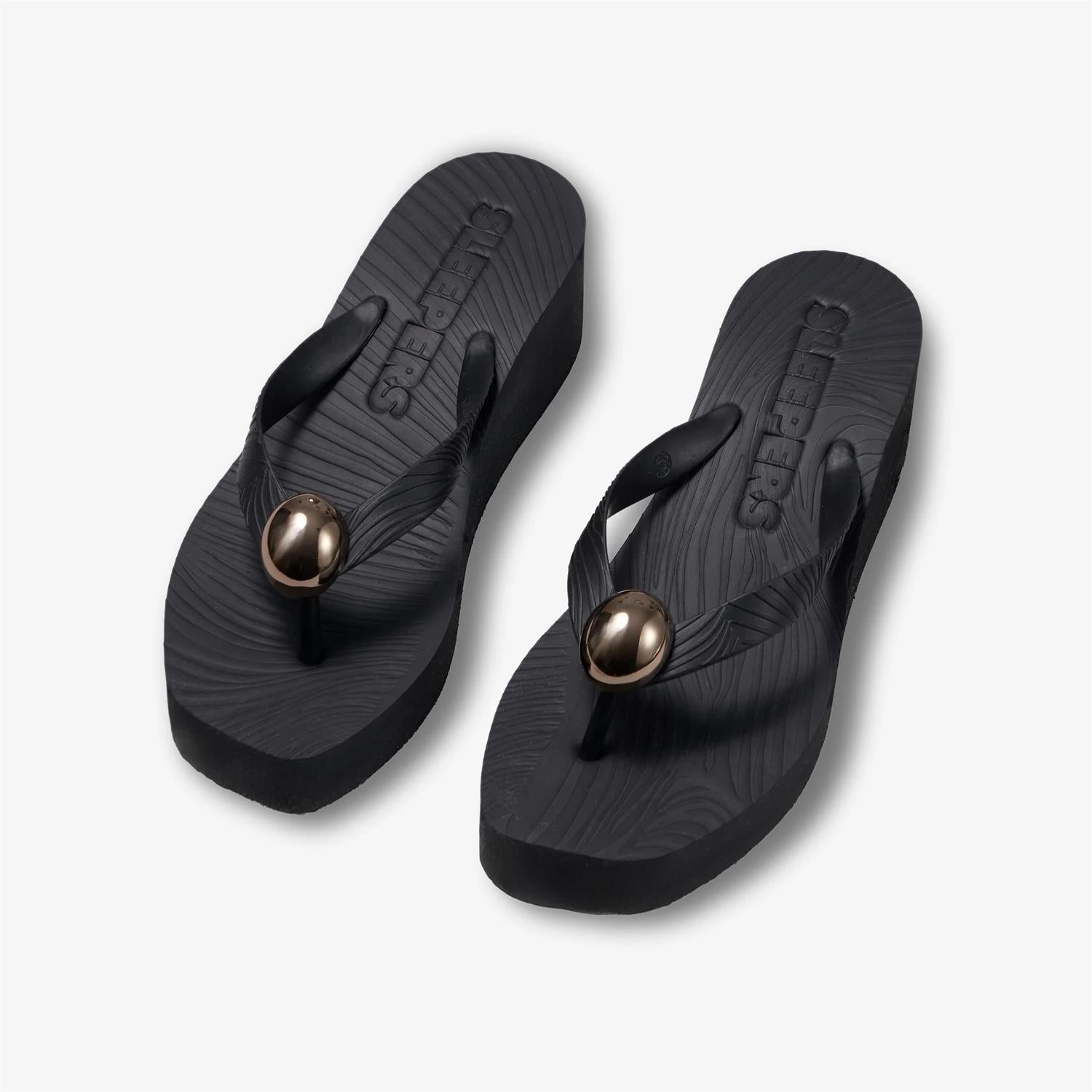 Pearl Octopuss.y x Sleepers High Platform Paris Flip Flop Black