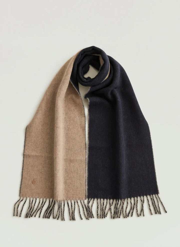 Double Face Scarf - Navy